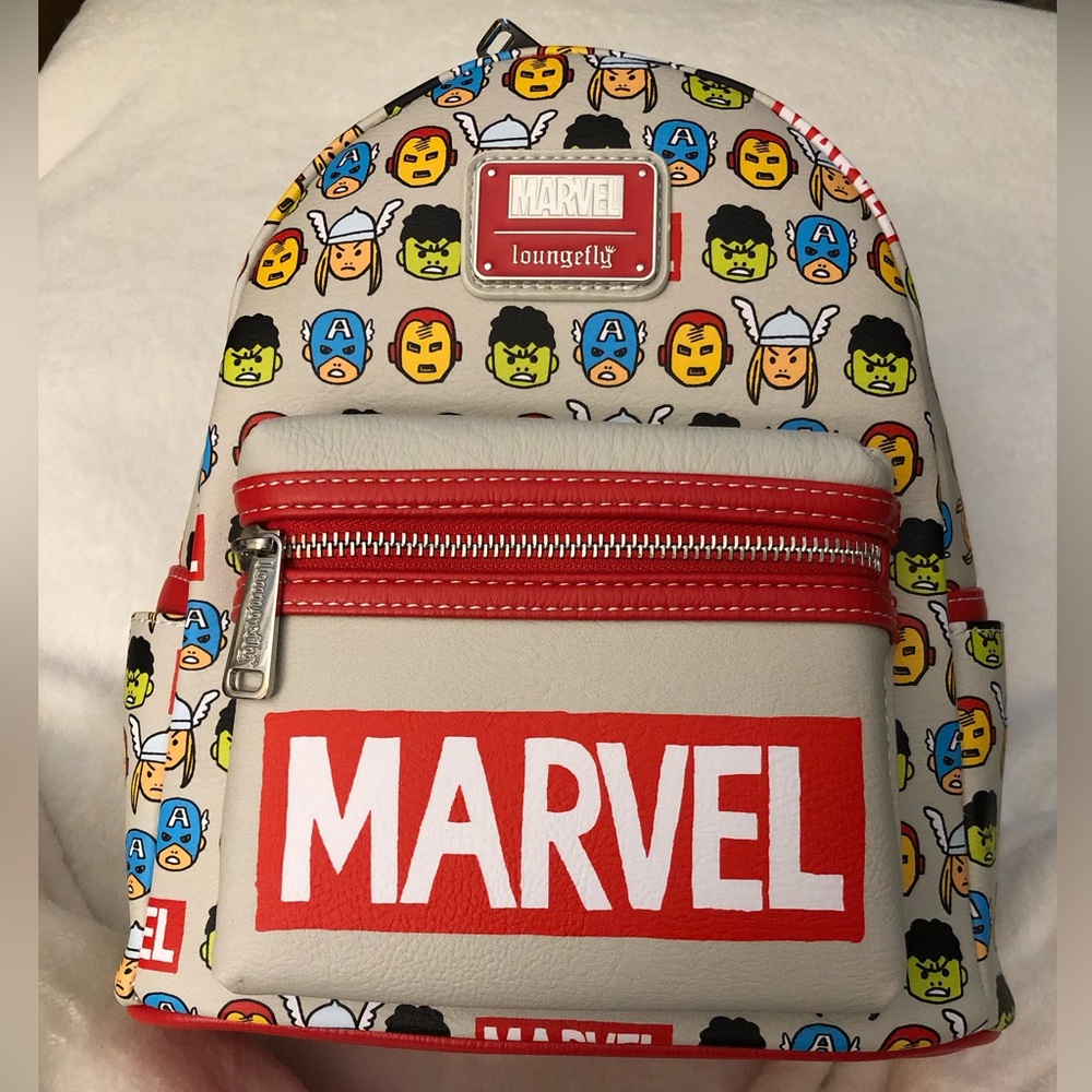 NEW Loungefly Disney Parks Marvel The AVENGERS Mini Backpack Hard Tag Comics $78 - Picture 2 of 8